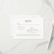 Gelbe florale Dinner Choice Wedding RSVP Card