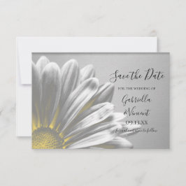 Gelbe florale Highlights Hochzeit speichern das Da Save The Date