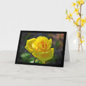 Gelbe Florale Rose Karte (Gelbe Blume)