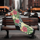 Gelbe florale tropische socken