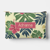 Gelbe florale tropische zubehörtasche (Vorderseite)