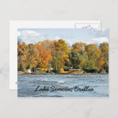 Gelbe Floss-Flugzeug-Postkarte Postkarte (Vorne/Hinten)