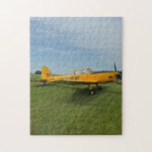 Gelbe Flugzeug Foto Familienabend Puzzle (Vertikal)