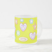 Gelbe Formen Tasse (VorderseiteRechts)