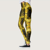 Gelbe Formen und dunkle Tiefe. Leggings (Links)