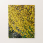 Gelbe Forsythia-Blume Orton-Effekt Puzzle (Vertikal)