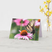 Gelbe Frack-Schmetterlingskarte Karte (Gelbe Blume)