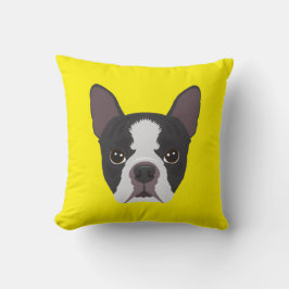 Gelbe französische Bulldogge Kissen