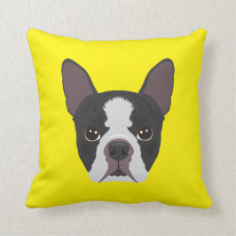 Gelbe französische Bulldogge Kissen