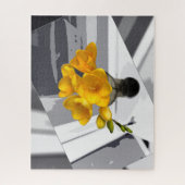 Gelbe Freesie Puzzle (Vertikal)