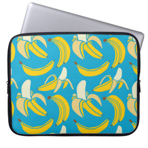 Gelbe frische Frucht tropische Banane nahtlose Pat Laptopschutzhülle