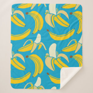 Gelbe frische Frucht tropische Banane nahtlose Pat Sherpadecke