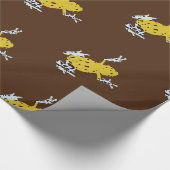 Gelbe Frösche Geschenkpapier (Ecke)
