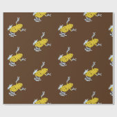 Gelbe Frösche Geschenkpapier (Flach)