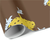 Gelbe Frösche Geschenkpapier (Rolleneckpunkt)