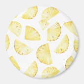 Gelbe Frucht Ananas Magnet (Vorne)