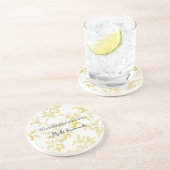 Gelbe Frucht Zitronen Machen Limonade Getränkeuntersetzer (Seite)