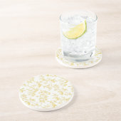 Gelbe Frucht Zitronen machen Limonade Getränkeuntersetzer (Seite)