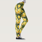 Gelbe Frühlings-Narzissen Leggings (Rechts)