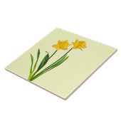 Gelbe Frühlings-Narzissen - Narzissen-Schablone Fliese (Seite)