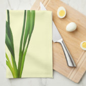 Gelbe Frühlings-Narzissen - Narzissen-Schablone Küchentuch (Viertel Falte)