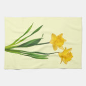 Gelbe Frühlings-Narzissen - Narzissen-Schablone Küchentuch (Horizontal)