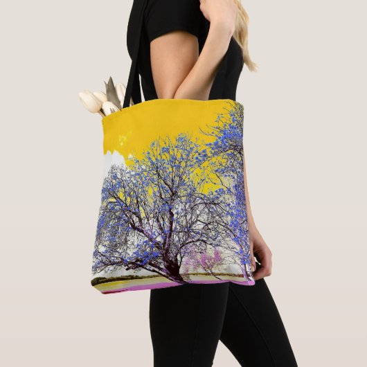 Gelbe Frühlings-Tasche Tasche (Von Nahem)