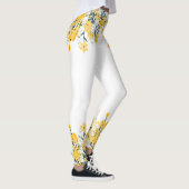 Gelbe Frühlingsblumen Leggings (Rechts)