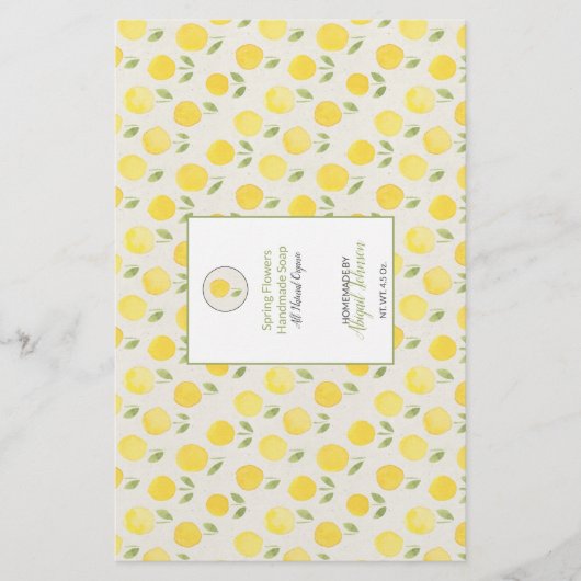 Gelbe Frühlingsblumen 💛 💐 Seifenwraps (Vorderseite)