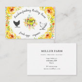 gelbe Frühlingsblumenhaus danke Karte (Vorne/Hinten)