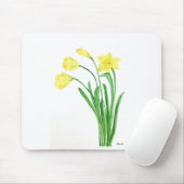 Gelbe Frühlingsblütenfarbe Narzissen Blume Mousepad (Mit Mouse)