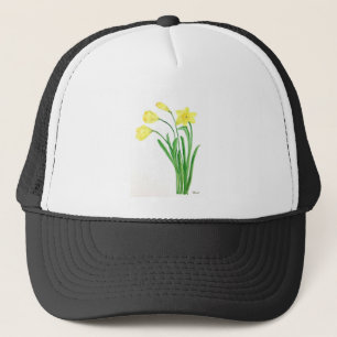 Gelbe Frühlingsblütenfarbe Narzissen Blume Truckerkappe