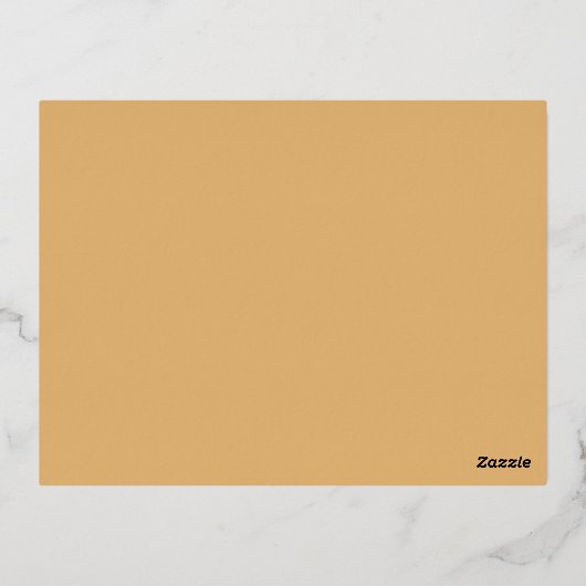 Gelbe Frühlingsblütenpinke Blume UAWG Real Gold Folie Einladungspostkarte (Rückseite)