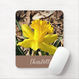 Gelbe Frühlingsdaffodil im Garden-Individuelle Nam Mousepad