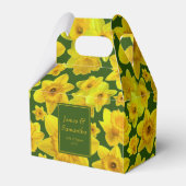 Gelbe Frühlingsdrossel - Hochzeit Geschenkschachtel (Rückseite)