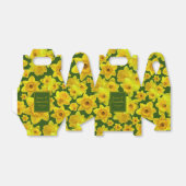 Gelbe Frühlingsdrossel - Hochzeit Geschenkschachtel (Ungefaltet)