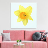 Gelbe Frühlingsdrossel Leinwanddruck (Insitu (Wohnzimmer))