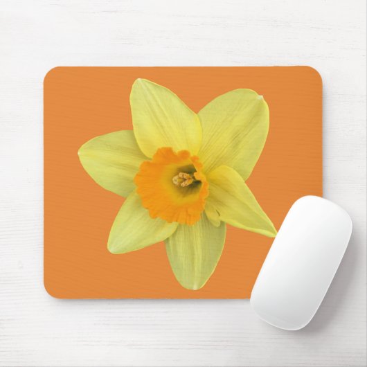 Gelbe Frühlingsdrossel Mousepad (Mit Mouse)