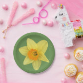 Gelbe Frühlingsdrossel Pappteller (Party)