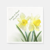 Gelbe Frühlingsdüster, kundenspezifisch Papier Nap Serviette (Vorderseite)