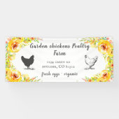 Gelbe Frühlingsflora Bauernbanner Banner (Horizontal)