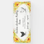 Gelbe Frühlingsflora Bauernbanner Banner (Vertikal)