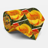 Gelbe Frühlingshuppe Krawatte (Gerollt)