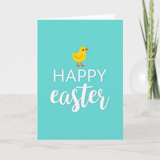 Gelbe Frühlingskarte mit Vogel Karte (Vorderseite)
