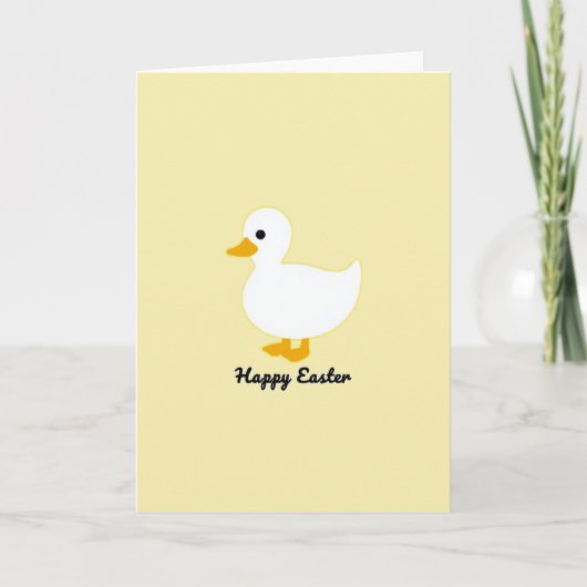 Gelbe Frühlingskarte mit Vogel Karte (Vorderseite)