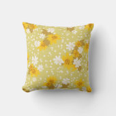 Gelbe Frühlingssonne Blume Kissen (Vorderseite)