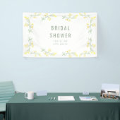 Gelbe Frühlingssonne Foto Brautparty Banner (Messeveranstaltung)