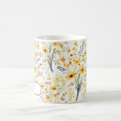Gelbe Frühlingssonne personalisiert Kaffeetasse (Mittel)