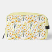 Gelbe Frühlingssonne personalisiert Waschbeutel (Rückseite)