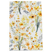 Gelbe Frühlingssonne - Wildblumen Mittlere Geschenktüte (Vorderseite)